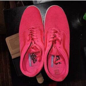 Neon pink vans women's 9.5